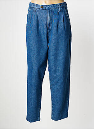 Jeans coupe large taille haute taille haute bleu BONOBO femme