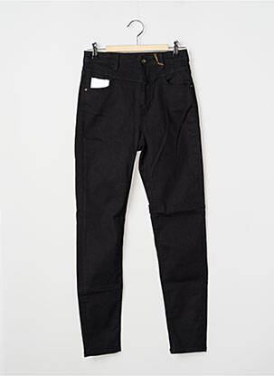 Jeans coupe slim stretch taille haute noir BONOBO femme