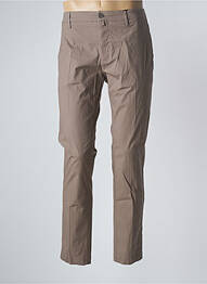 Pantalon chino tissage popeline taille normale marron DOPPELGÄNGER homme
