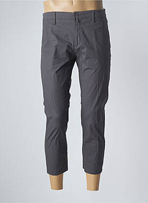Pantalon 7/8 tissage popeline taille normale gris DOPPELGÄNGER homme