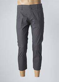 Pantalon 7/8 tissage popeline taille normale gris DOPPELGÄNGER homme