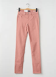 Jeans coupe slim slim taille basse rose BONOBO femme