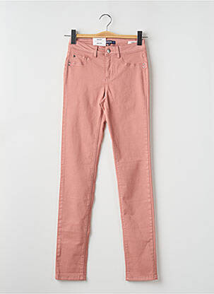 Jeans coupe slim slim taille basse rose BONOBO femme