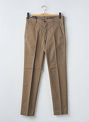Pantalon chino tissage popeline taille normale vert DOPPELGÄNGER homme