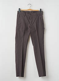 Pantalon chino tissage popeline taille normale gris DOPPELGÄNGER homme