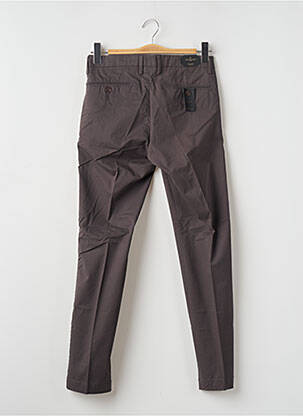 Pantalon chino tissage popeline taille normale gris DOPPELGÄNGER homme