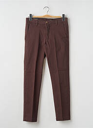 Pantalon chino tissage popeline taille normale marron DOPPELGÄNGER femme