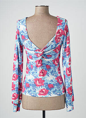 Pull coupe cintrée manches longues bleu CACHE CACHE femme