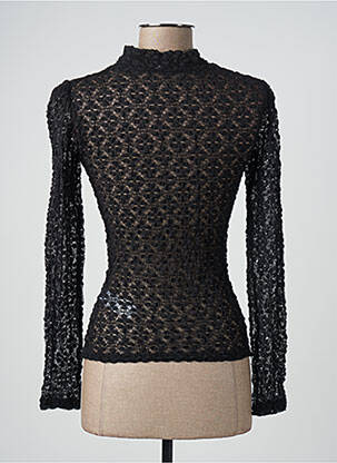 Top stretch manches longues noir CACHE CACHE femme