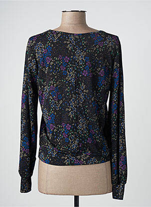 Blouse imprimé fleurs manches longues noir CACHE CACHE femme