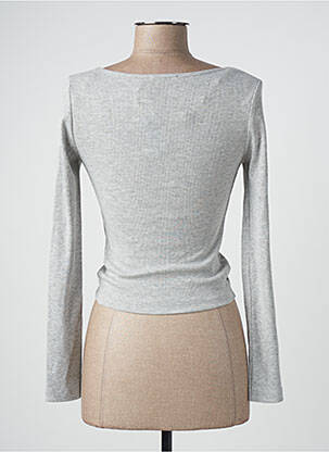 Top stretch manches longues gris CACHE CACHE femme