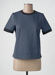 T-shirt manches mi-longues manches courtes bleu CACHE CACHE femme