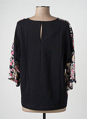 Blouse imprimé fleurs manches 3/4 noir CACHE CACHE femme
