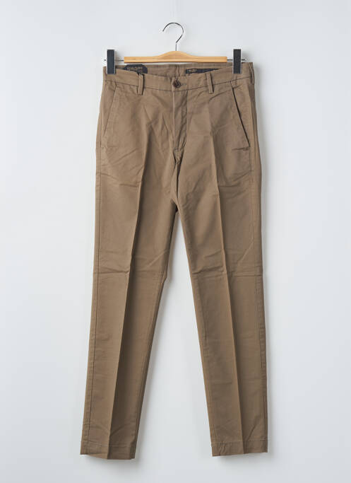 Pantalon chino tissage popeline taille normale vert DOPPELGÄNGER homme