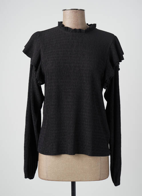 Top stretch manches longues noir CACHE CACHE femme