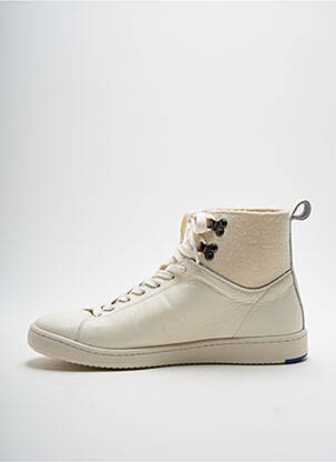 Baskets semelle amovible talon plat jusqu'à 3cm beige LE COQ SPORTIF femme