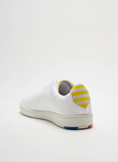 Baskets tissage satiné bout rond jaune LE COQ SPORTIF homme