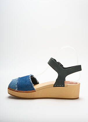 Sandales/nu pieds tissage satiné talon de 4 à 6cm bleu G STAR femme