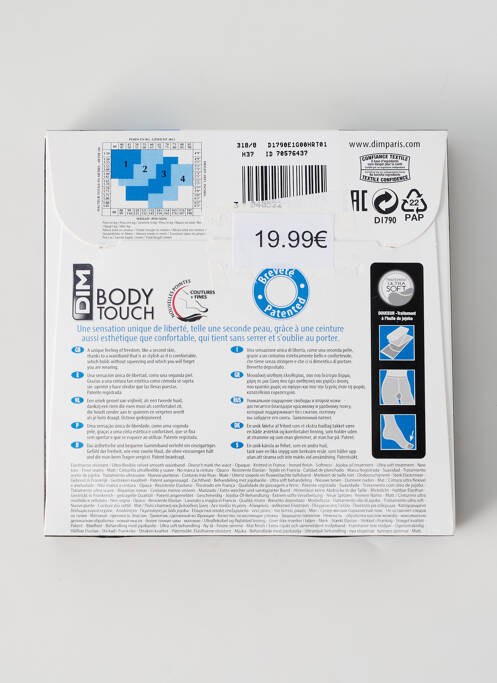 Collants gris DIM pour femme