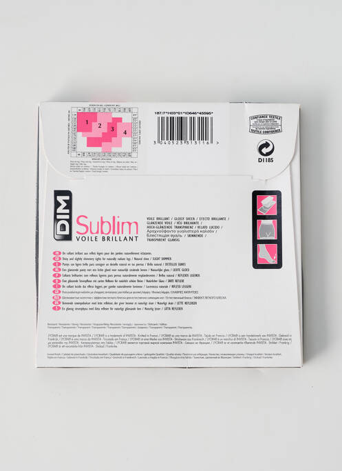 Collants bleu DIM pour femme