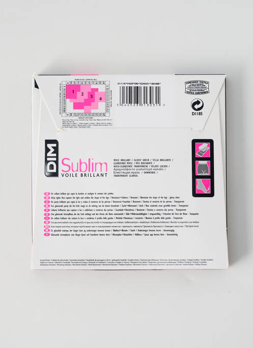 Collants noir DIM pour femme