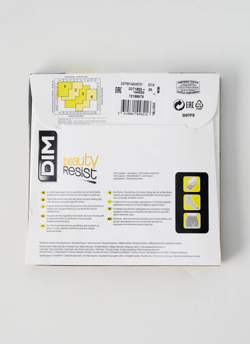 Collants noir DIM pour femme