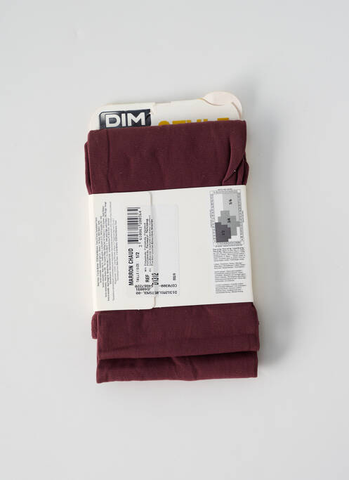 Collants marron DIM pour femme