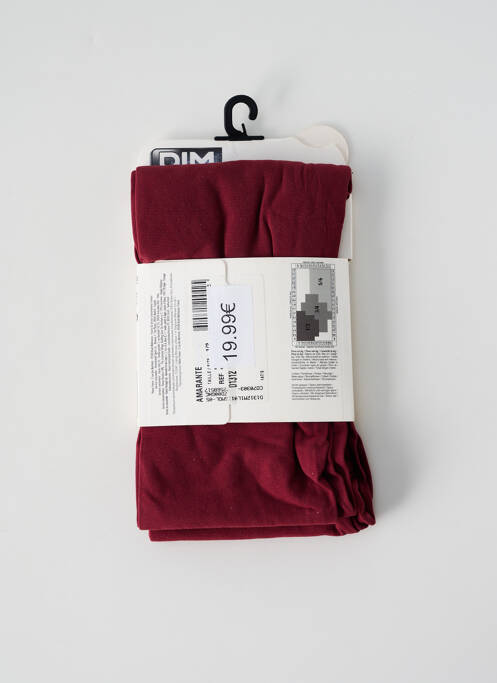 Collants rouge DIM pour femme