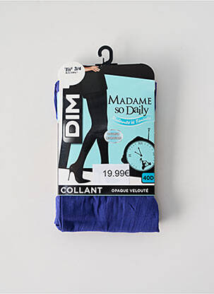 Collants bas/collant bleu DIM femme