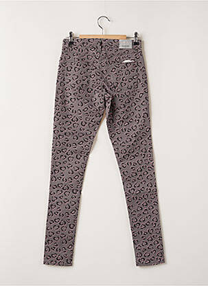 Pantalon slim stretch taille à pinces gris STOOKER fille