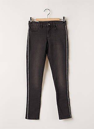 Jeans skinny stretch taille à pinces noir STOOKER fille