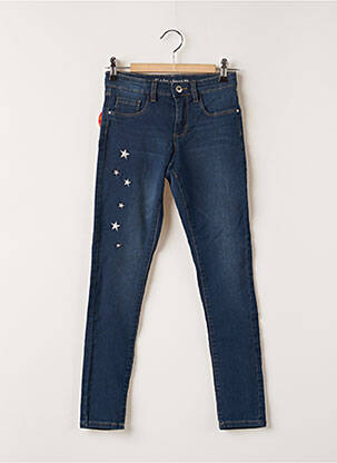 Jeans skinny stretch taille ajustable bleu STOOKER fille