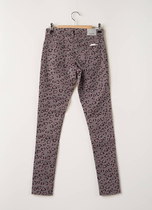 Pantalon slim stretch taille à pinces gris STOOKER fille