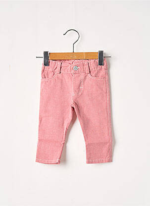 Pantalon slim poches taille ajustable rouge J.O MILANO enfant