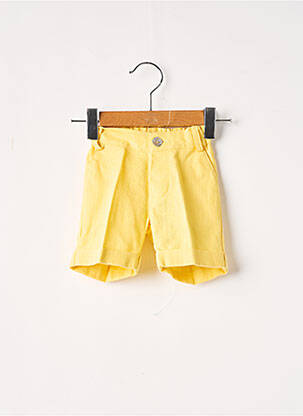 Bermuda tissage popeline taille ajustable jaune J.O MILANO garçon