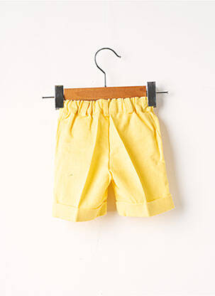 Bermuda tissage popeline taille ajustable jaune J.O MILANO garçon