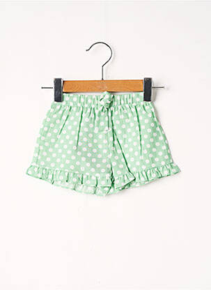 Short tissage popeline taille élastique vert J.O MILANO garçon