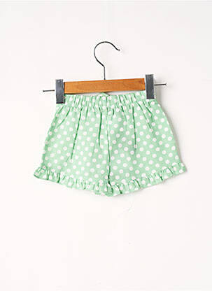 Short tissage popeline taille élastique vert J.O MILANO garçon