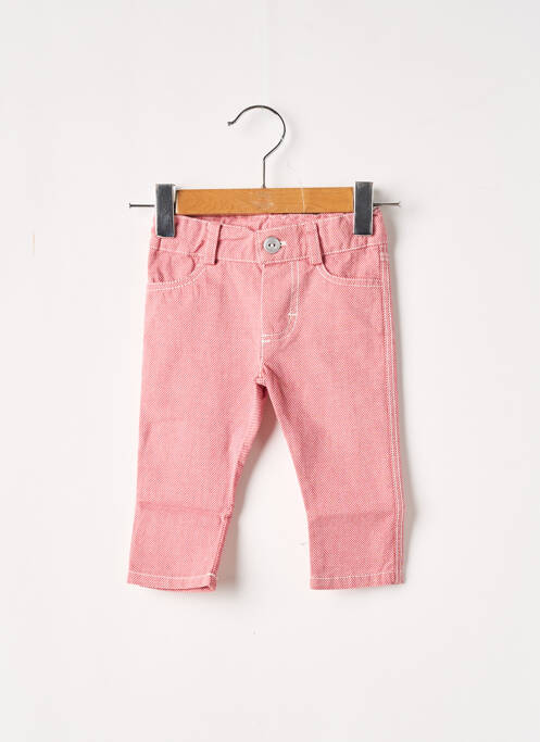 Pantalon slim poches taille ajustable rouge J.O MILANO enfant