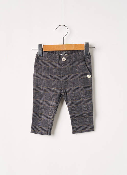 Pantalon slim tissage popeline taille ajustable gris J.O MILANO fille