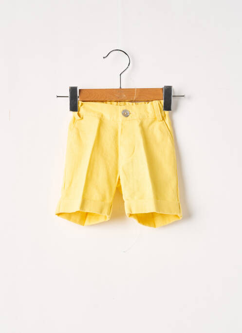 Bermuda finition revers taille ajustable jaune J.O MILANO garcon
