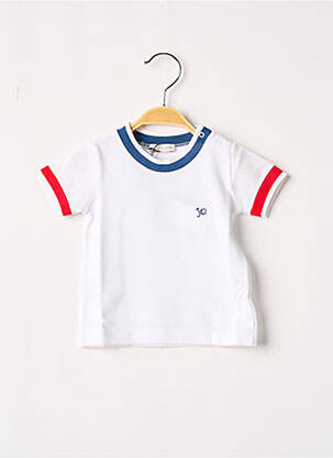 T-shirt coupe droite manches courtes blanc J.O MILANO garçon