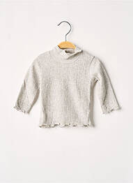 Sous-pull coupe droite manches longues gris J.O MILANO fille