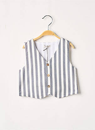 Gilet sans manche coupe cintrée bleu J.O MILANO garçon