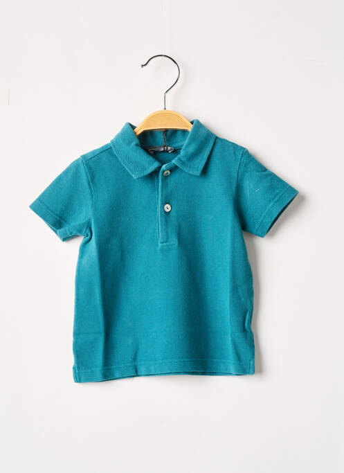 Polo coupe droite manches courtes bleu J.O MILANO garcon