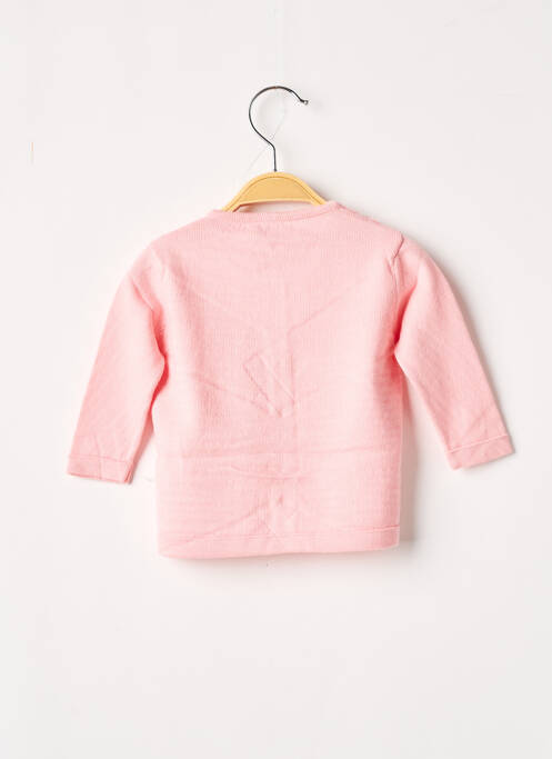 Gilet manches longues rose J.O MILANO pour fille