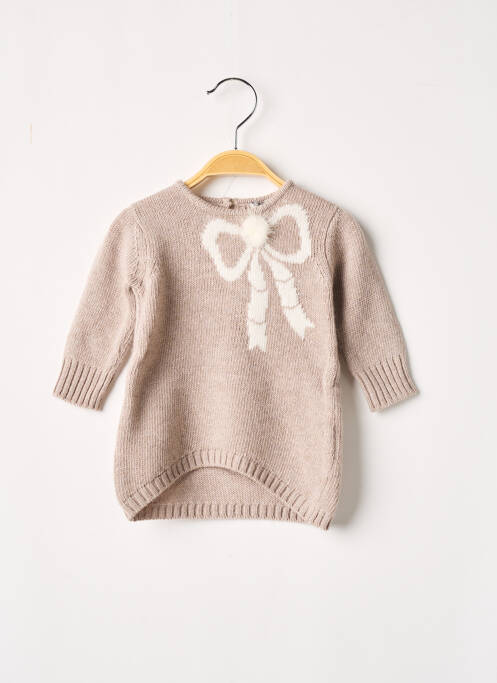 Pull beige J.O MILANO pour fille