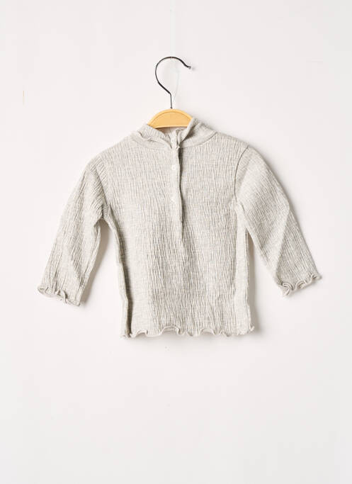 Sous-pull gris J.O MILANO pour fille
