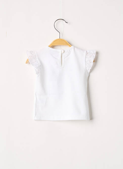 T-shirt blanc J.O MILANO pour fille
