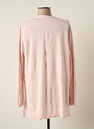 Gilet manches longues manches longues rose MONTAGUT femme